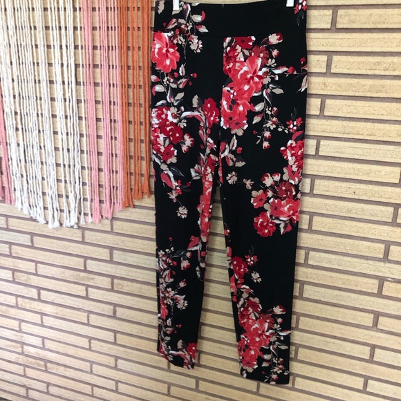 Floral Pull-On Pants - Size 8 - NEW - Frank Lyman - Floral Leggings - Casual - Picture 4 of 8